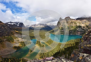 Opabin Plateau trail and Lake O`Hara