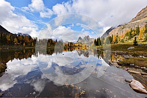 Opabin Plateau trail and Lake O`Hara