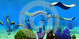 Opabinia in Cambrian Seas photo