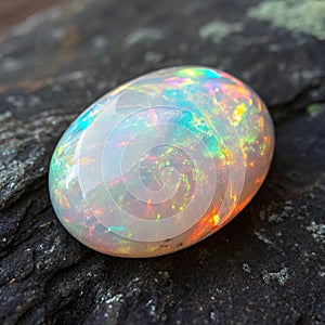 Opalescent gemstone texture abstract