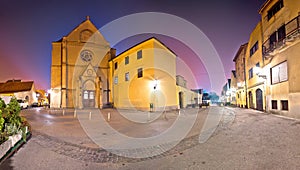 Opatovina square in Zagreb evening view