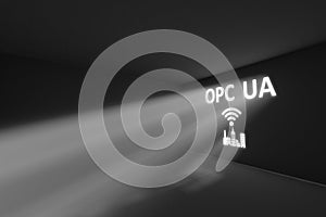 OPC UA rays volume light concept
