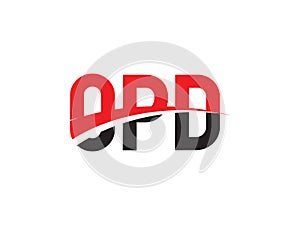 OPD Letter Initial Logo Design Vector Illustration