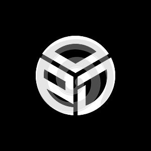OPD letter logo design on black background. OPD creative initials letter logo concept. OPD letter design