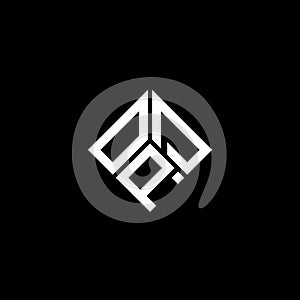 OPD letter logo design on black background. OPD creative initials letter logo concept. OPD letter design