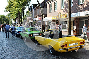 Opel oldtimer at a car show.