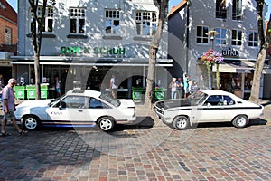 Opel oldtimer at a car show.