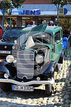 Opel oldtimer at a car show.