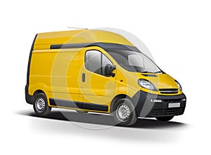 Opel Vivaro yellow isolated