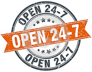 open 24 7 stamp