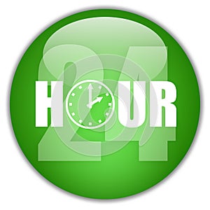 Open 24 hour logo