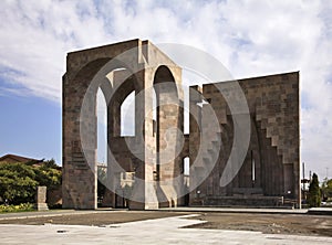 Open air Altar in Etchmiadzin monastery. Armenia