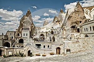 Open air museum in Goreme, Cappadocia, Turkey. Ancient caves