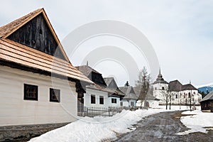 Skanzen liptovské vesnice v Pribylině na Slovensku