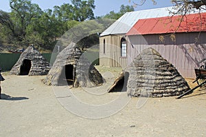 Open-air museum of old town in Kimberly diamond mine