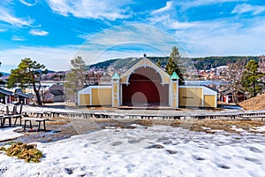 Open-air stage at the Jamtli open-air museum in Ostersund, Sweden