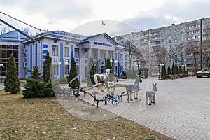 The open area of the Museum of technology Boguslaev