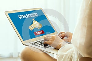 Open a bank account online photo