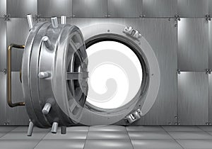 Open Bank Vault Door