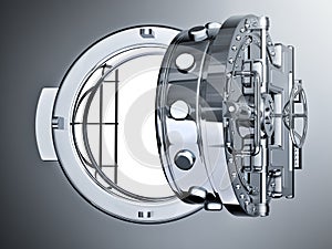 Open Bank Vault Door