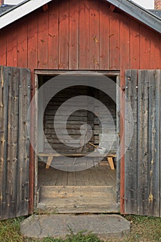 Open barn doors.