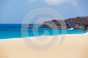 Open beach on a tropical island