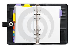 Open blank Personal Organizer