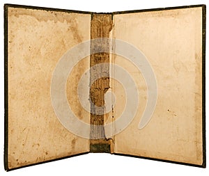 Open Book Binding of Vintage Book