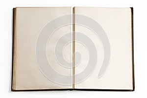Open book with blank Pages