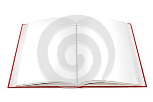 Open Book with Blank Pages photo