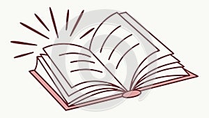 Open Book with Bright Ideas: Learning & Creativity, vector design Generative AI