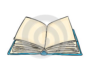 open book cartoon vector symbol icon design. Beautiful illustration isolated on white background