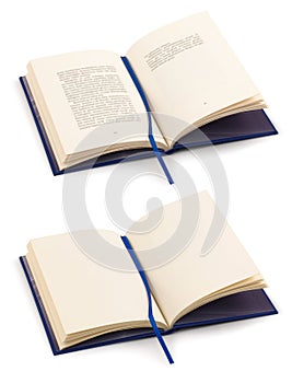 Open book with clipping path