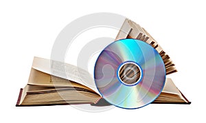 Open book and DVD
