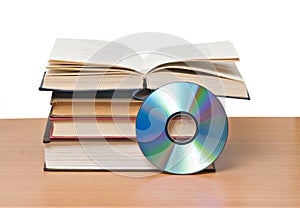 Open book and DVD
