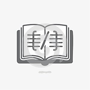 Open Book Icon for Education and Knowledge