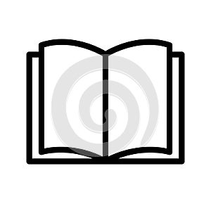 Open book icon photo