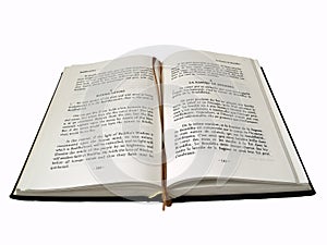 Open book isolated