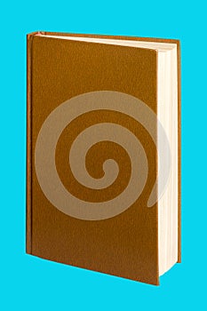 open book on an isolated blue background for design and decoration_