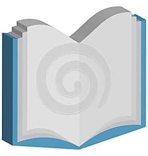 Open Book Isolated Vector Icon Editable photo