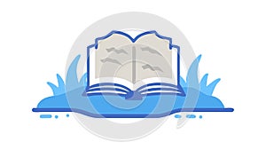 Open Book Knowledge: Education, Learning, and Discovery, vector design Generative AI