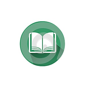 Open book logo icon