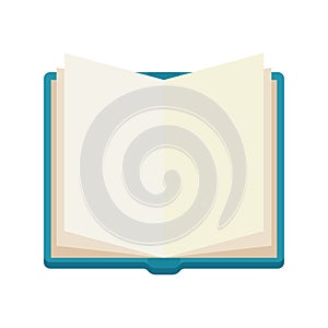 Open book, notebook, vector icone