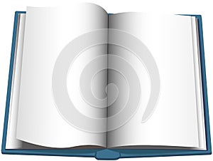 Open Book Page Turn Copyspace Background