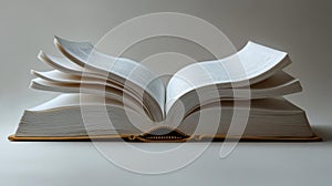 Open Book with Pages in Motion Creating a Dynamic Look photo