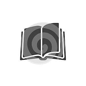 Open book pages vector icon