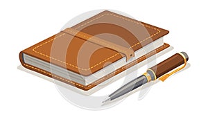 Open Book with Pen, Study and Learning Essentials, vector design Generative AI