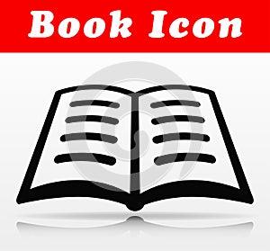 Open book vector icon design