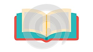 Open Book Vector Icon for Reading and Knowledge, vector design Generative AI