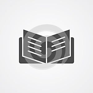 Open book vector icon sign symbol